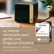 Disque dur interne - TOSHIBA - NAS N300 - 14 To - 7200 tpm - Haute fia