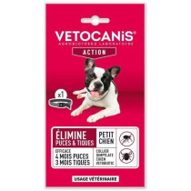 VETOCANIS Collier anti-puces et anti-tiques pour petit chien jusqu'a 1