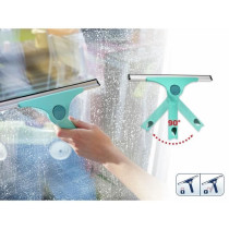 Raclette vitres 2-en-1 - LEIFHEIT - M Pro Reach - 51425 - 28 cm - Turq
