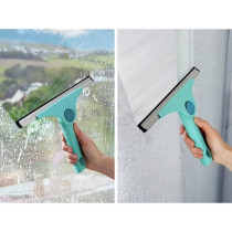 Raclette vitres 2-en-1 - LEIFHEIT - M Pro Reach - 51425 - 28 cm - Turq