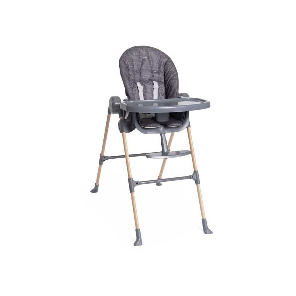 Chaise haute - CHICCO - Polly Essential - 0/3 ans - Gris Coal Chaise haute - CHICCO - Polly Essential - 0/3 ans - Gris Coal