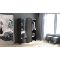 Kit dressing + rideau - Chene Waterford / Lin tisse - L150 x P49,9 x H