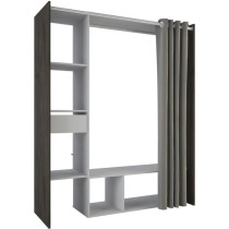 Kit dressing + rideau - Chene Waterford / Lin tisse - L150 x P49,9 x H