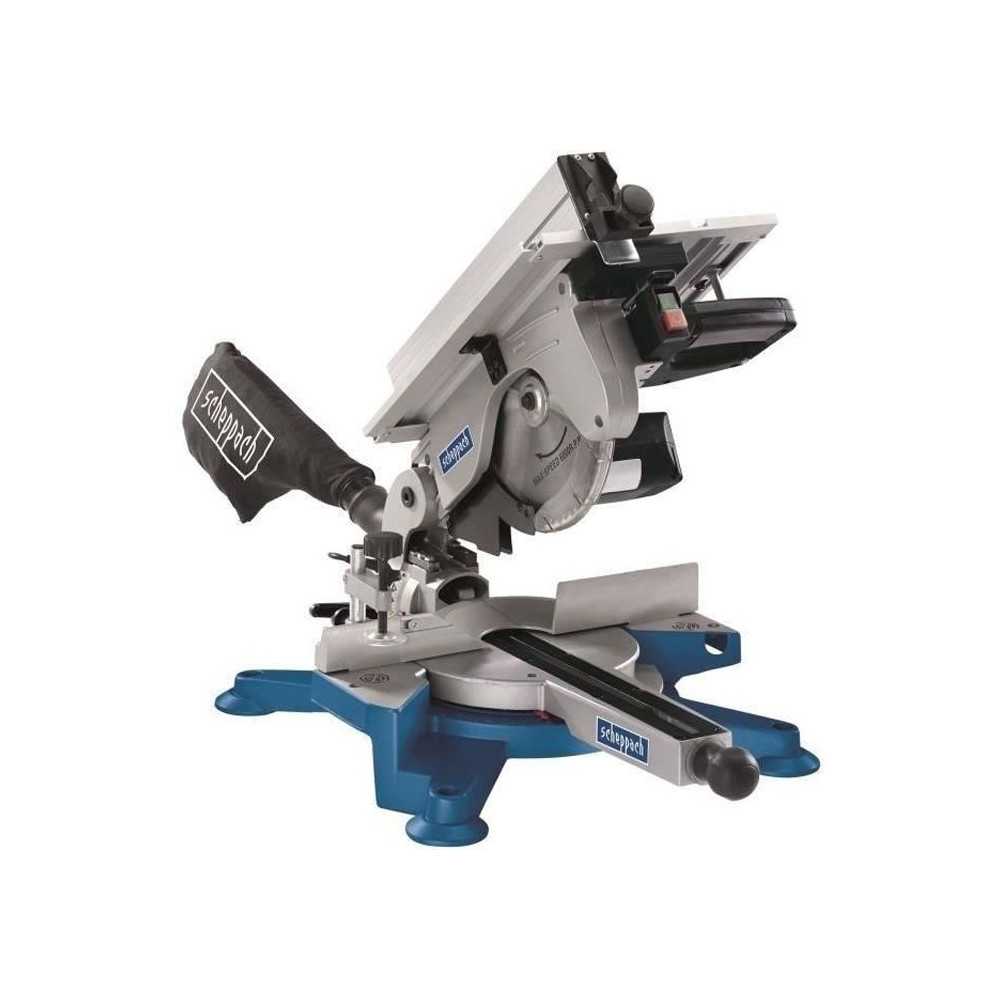 Scie a onglet pendulaire SCHEPPACH - 254 mm 1800 W - Table supérieure