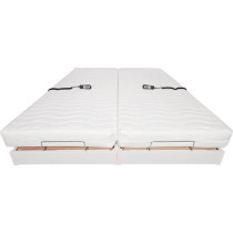 Ensemble relaxation matelas + sommiers électriques 2x90x200 - Mousse