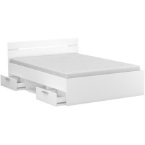 Demeyere Lit adulte MICHIGAN - 160 x 200 cm - Multiples rangements - B