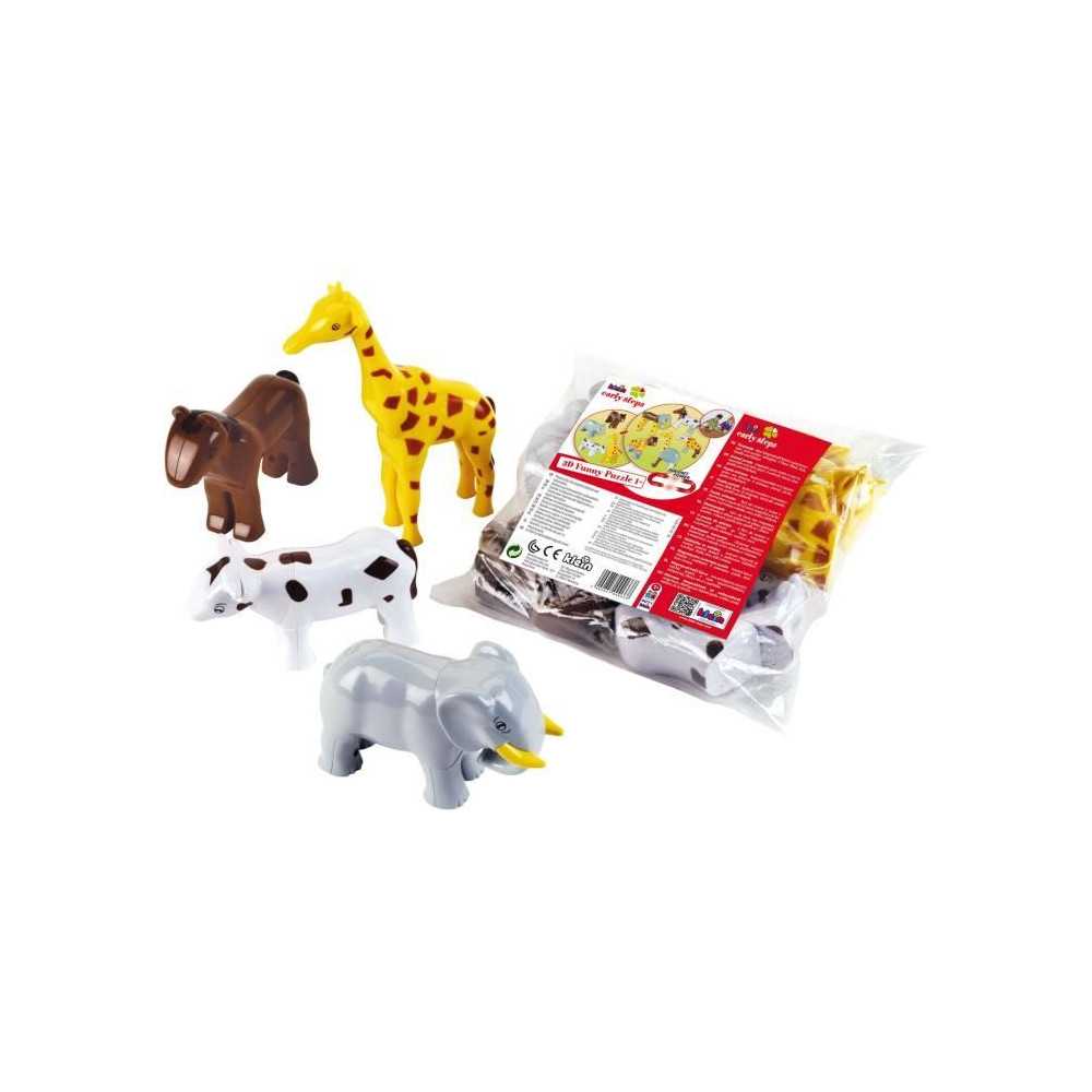 Animaux magnétiques - KLEIN - 0071 - 4 grands animaux Funny Puzzle, s