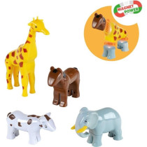 Animaux magnétiques - KLEIN - 0071 - 4 grands animaux Funny Puzzle, s