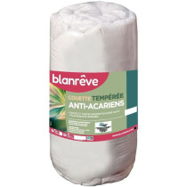 Couette tempérée anti-acariens - 300 gr/m² - BLANREVE - 140 x 200 c