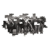 CLEMENTONI - Compact 1000 pieces Panorama - Herd of Giants