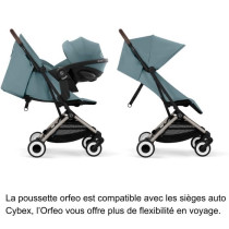 CYBEX - Poussette ultra compacte et confortable - ORFEO - 4 roues - St