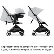 CYBEX - Poussette ultra compacte et confortable - ORFEO - 4 roues - Fo