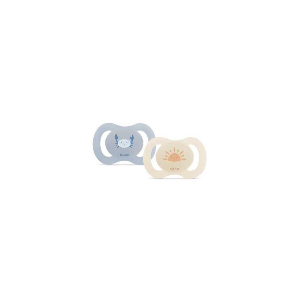 Duo sucettes anatomiques - DODIE - 0/2 mois - Crabe Duo sucettes anatomiques - DODIE - 0/2 mois - Crabe