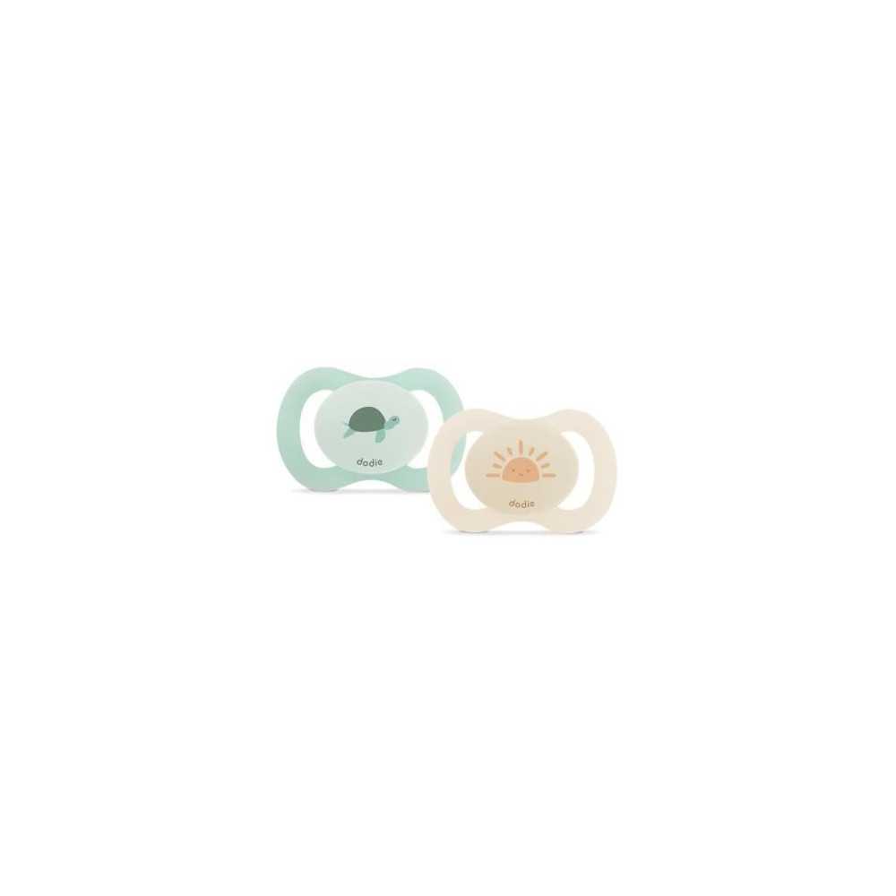 Duo sucettes anatomiques - DODIE - 0/2 mois - Tortue Duo sucettes anatomiques - DODIE - 0/2 mois - Tortue