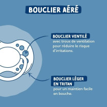 Duo sucettes anatomiques - DODIE - EDL A103 - +6 mois - Panda roux