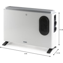 Convecteur de chauffage - DOMO - DO7351CH - 2000 W - Blanc - 54 x 37,5