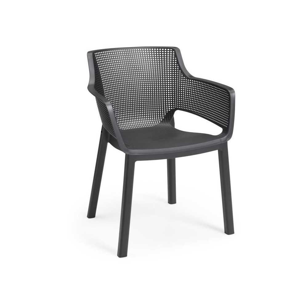 Lot de 6 fauteuils de jardin - Allibert by KETER - ELISA - En résine