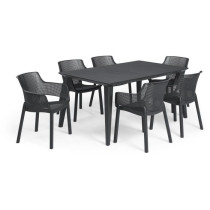 Lot de 6 fauteuils de jardin - Allibert by KETER - ELISA - En résine