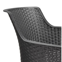 Lot de 6 fauteuils de jardin - Allibert by KETER - EVA - En résine -