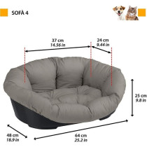 Corbeille - FERPLAST - SOFA 4 - Avec coussin a motif 1