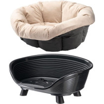 Corbeille - FERPLAST - SOFA THRONE 4 - Avec coussin - Noir