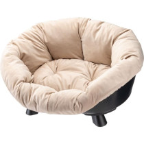 Corbeille - FERPLAST - SOFA THRONE 4 - Avec coussin - Noir