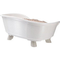 Corbeille - FERPLAST - THRONE 4 - Avec coussin relax - Blanc