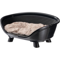 Corbeille - FERPLAST - THRONE 4 - Avec coussin relax - Noir
