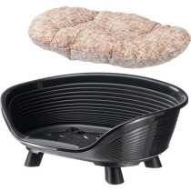 Corbeille - FERPLAST - THRONE 4 - Avec coussin relax - Noir