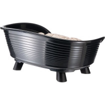 Corbeille - FERPLAST - THRONE 4 - Avec coussin relax - Noir