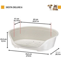 Corbeille - FERPLAST - SIESTA DELUXE 6 - Gris clair