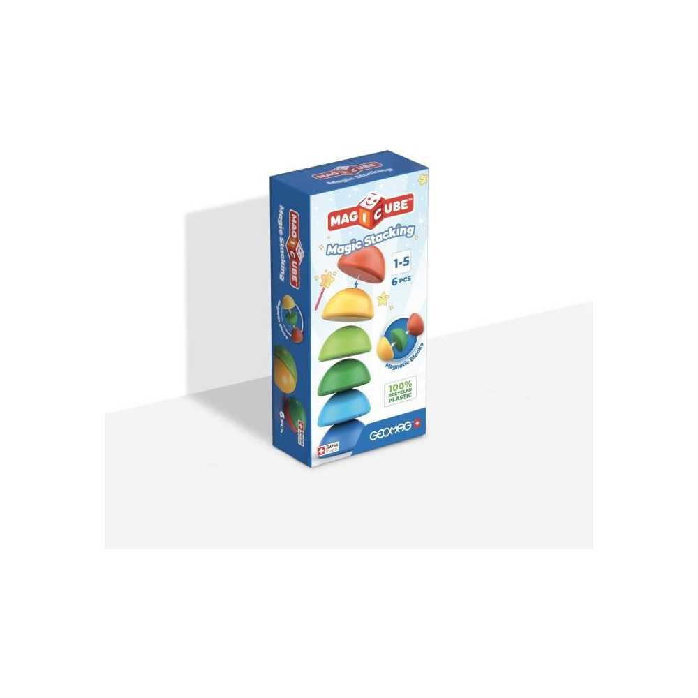 Blocs magnétiques - GEOMAG - Magicube 060 - 6 pieces - Empilables - P