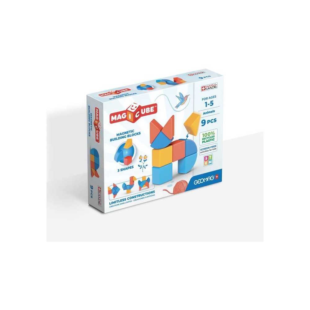 Blocs magnétiques - GEOMAG - Magicube 208 - 9 pieces - Formes variée