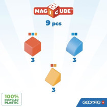Blocs magnétiques - GEOMAG - Magicube 208 - 9 pieces - Formes variée
