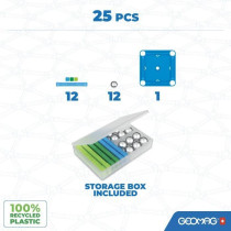 Jeu de construction magnétique - GEOMAG - Classic Recycled 25 pieces