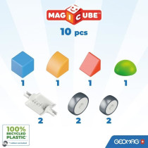 Blocs magnétiques - GEOMAG - Magicube 308 - 10 pieces - Formes varié