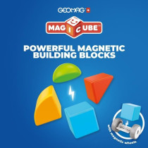 Blocs magnétiques - GEOMAG - Magicube 308 - 10 pieces - Formes varié