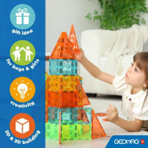 Tuiles magnétiques - GEOMAG - Tiles Gems 4100 - 16 pieces - Formes g