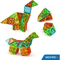 Tuiles magnétiques - GEOMAG - Tiles Gems 4102 - 44 pieces - Formes g