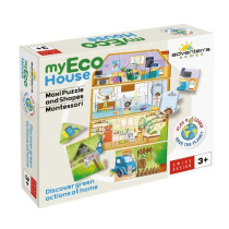 Jeux éducatifs - GEOMAG - My Eco House - Méthode Montessori - Constr