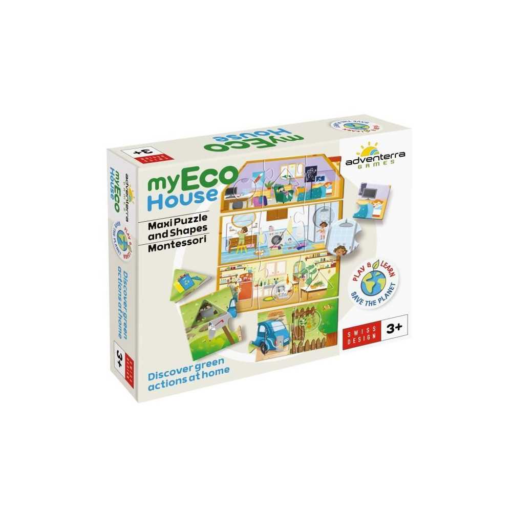 Jeux éducatifs - GEOMAG - My Eco House - Méthode Montessori - Constr