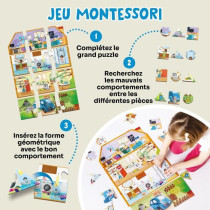 Jeux éducatifs - GEOMAG - My Eco House - Méthode Montessori - Constr