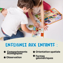 Jeux éducatifs - GEOMAG - My Eco House - Méthode Montessori - Constr