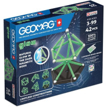 Coffret de construction - GEOMAG - Glow Recycled - 42 pieces - Lumines