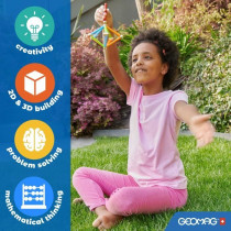Coffret de construction - GEOMAG - Glow Recycled - 42 pieces - Lumines