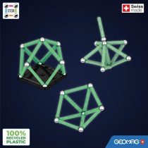 Coffret de construction - GEOMAG - Glow Recycled - 25 pieces - Lumines