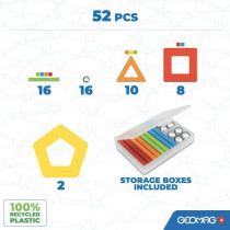 Jeu de construction magnétique - GEOMAG - Supercolor Panels Recycled