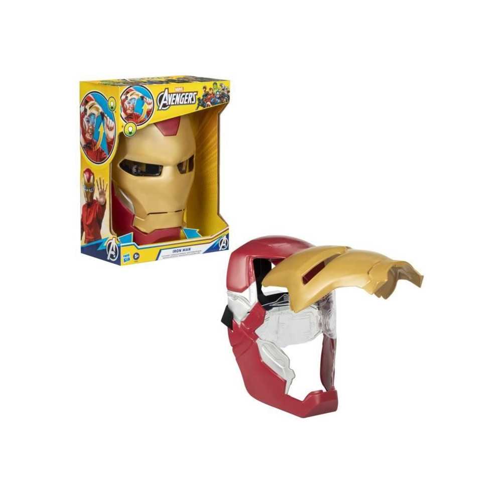 Masque électronique d'Iron Man a visiere mobile, avec effets lumineux
