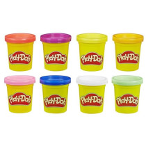 Play-Doh 8 pots Arc-en-ciel, Pâte a modeler, 8 pots de 56g chacun