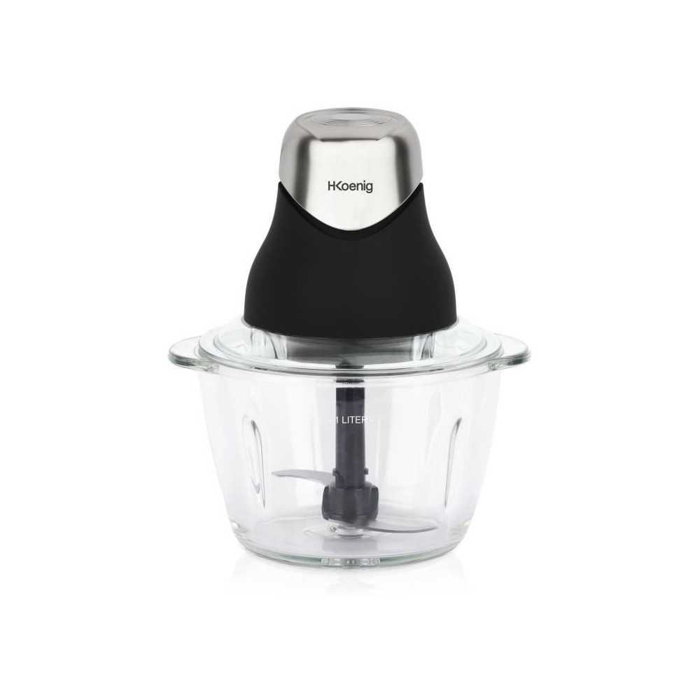 Mini hachoir électrique - H.Koenig - LEO8 - 320 W - Bol en verre 1 L
